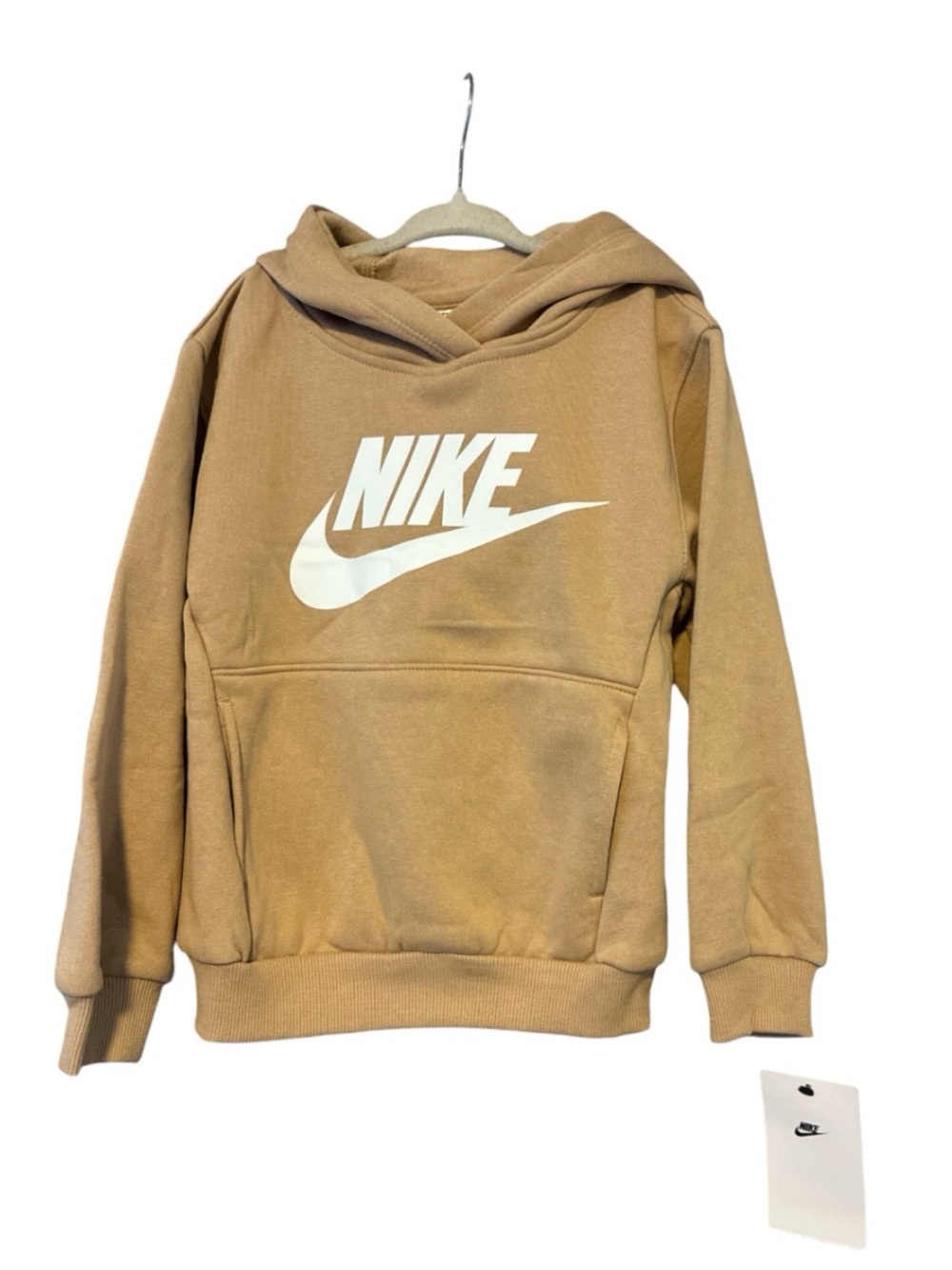 Nike Club Fleece Sportswear Pullover Hoodie Hemp, 4 kids new